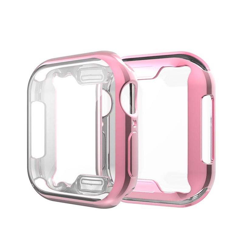 For iWatch8 all-inclusive TPU protective case Apple Watch765SE electroplated anti-drop case with touch screen - Image 1