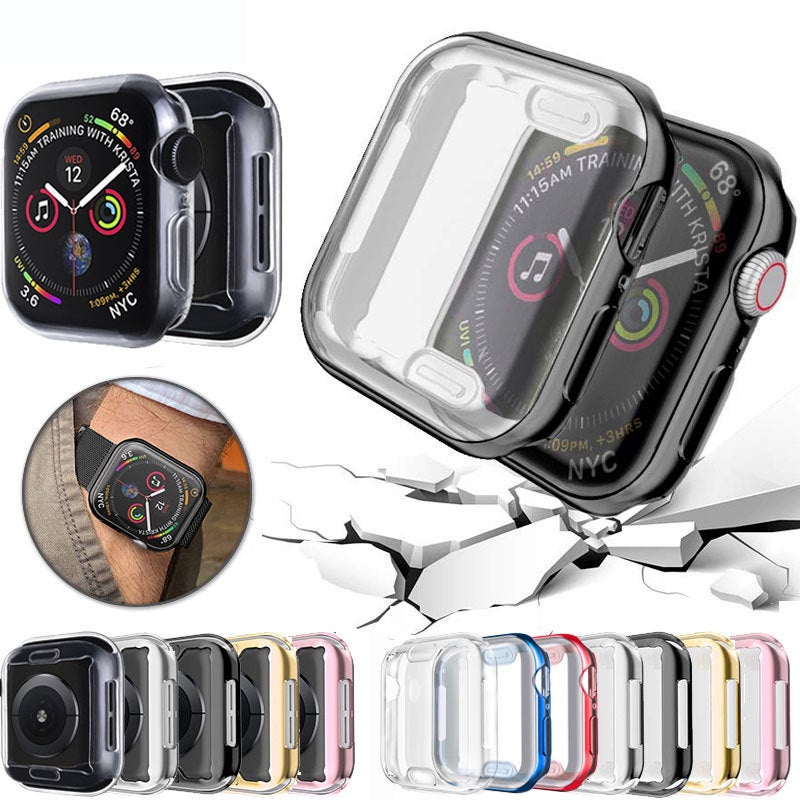 For iWatch8 all-inclusive TPU protective case Apple Watch765SE electroplated anti-drop case with touch screen - Image 2