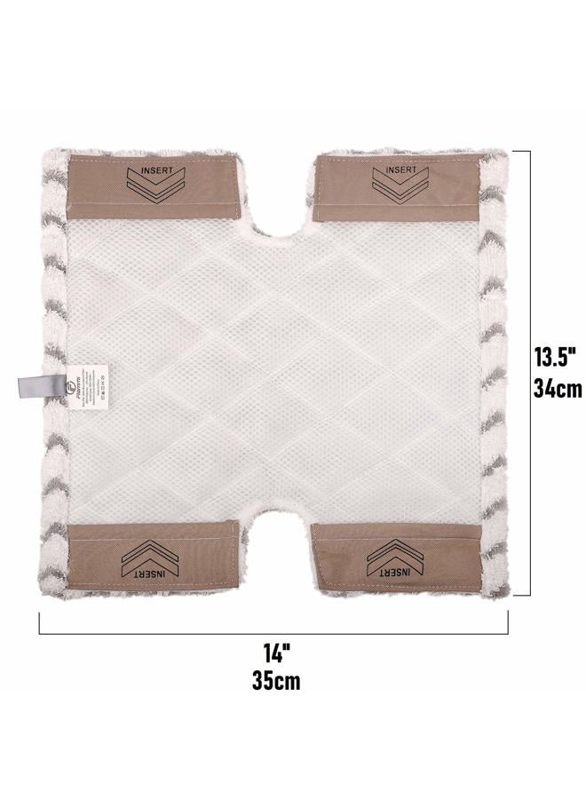 F Flammi 4 Pack Shark Genius Lift-Away Pro Steam Mop Pad S5003D S5002Q S5003A S6001W S6001WM S6002 S6002C S6003D S6003 S3973 S3973D S3973WM Washable Reusable Mrcrofiber Steam Mop Pad - Image 3
