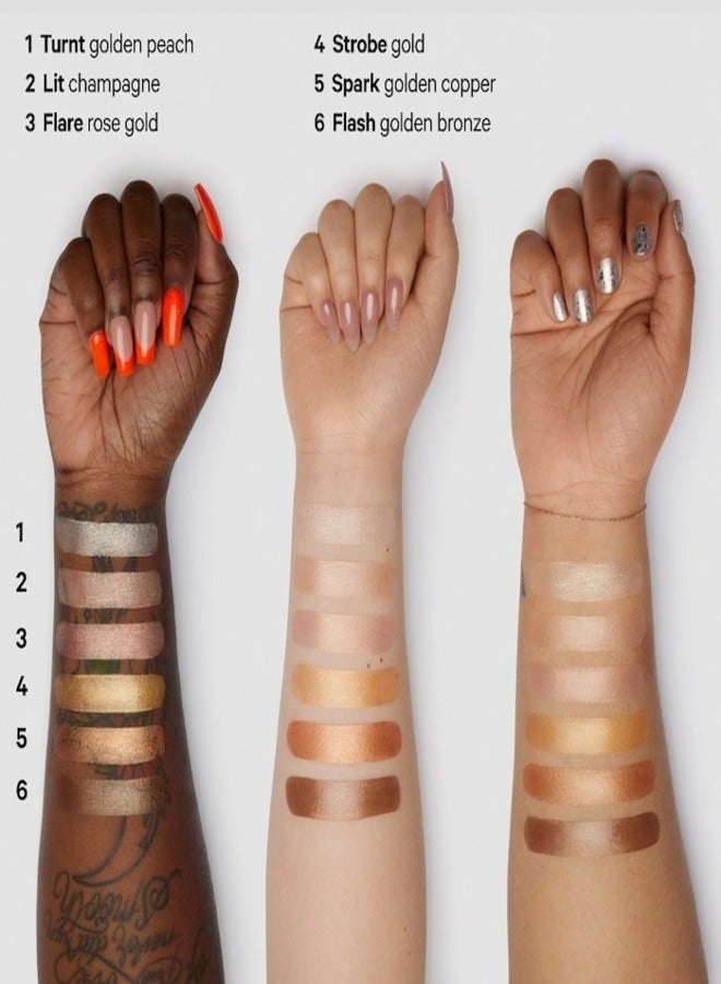 MILK MAKEUP MILK MAKEUP Dewy Cream Highlighter Stick Flare – Rose Gold | Blendable Cream Luminizer for a Radiant, Pink‑Gold Glow  - Image 5