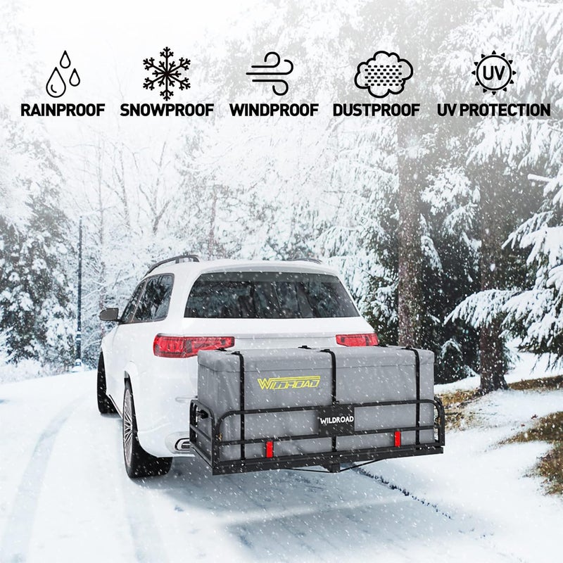 Wildroad Hitch Cargo Carrier Bag 100% Waterproof 58.5" x 22" x 25" (18.2 Cu.ft.) Hitch Bag Include 6 Reinforced Straps - Image 5