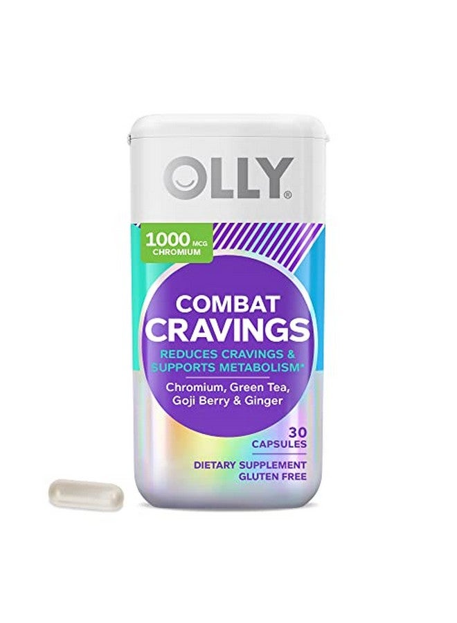 OLLY Combat Cravings Metabolism & Energy Support Supplement Chromium Green Tea Goji Berry Ginger 30 Count - Image 1