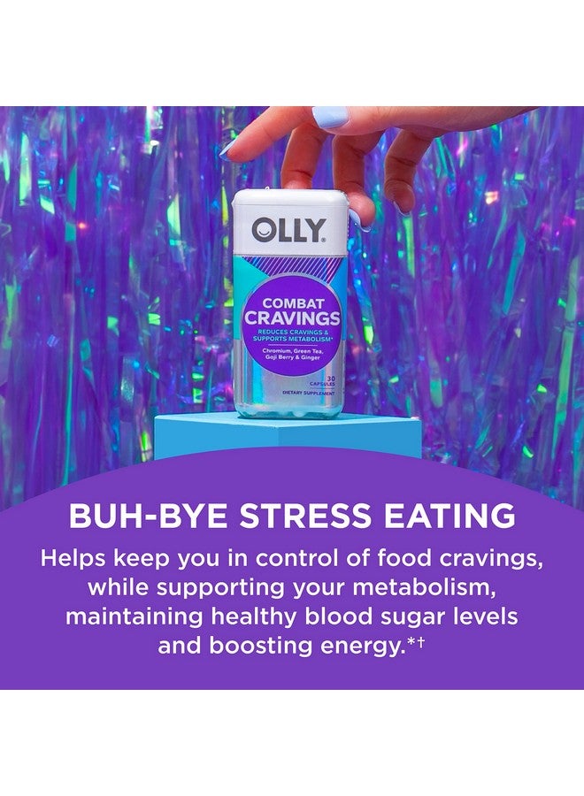 OLLY Combat Cravings Metabolism & Energy Support Supplement Chromium Green Tea Goji Berry Ginger 30 Count - Image 3