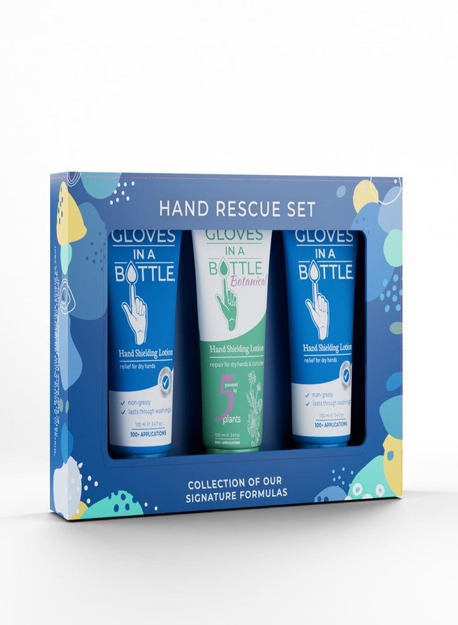 Gloves In A Bottle â€“ Shielding Lotion for Dry Skin, Hand Lotion Travel Size, Protects & Restores Dry Cracked Skin (3-Pack 3.4oz Tube Gift Set, Variety) - Image 3