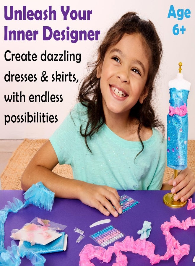 Creativity for Kids Designed by You Glam Studio: Girls' Fashion Designer Craft Kit, DIY Arts and Crafts for Kids, Birthday Gifts for Girls, Girl Toys (Ages 6+) - Image 2
