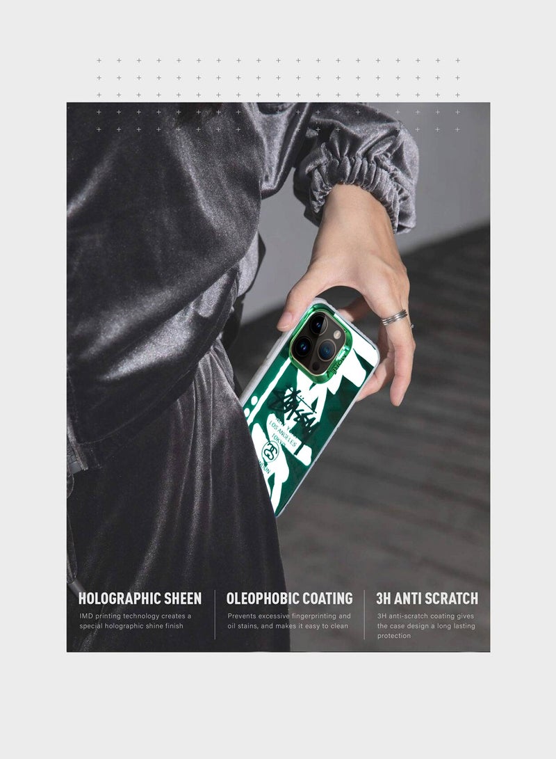 Wtech More Series Colorful Design Protective Case Cover For Apple iPhone 14 Pro 2022 Green/White - Image 5