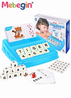 MEBEGIN 2 in 1 Matching Letter Games, Fun Spelling Reading Educational Toys, Alphabet Spelling Reading Flash Cards, Math Number Words Puzzle, Hands-On Learning Toy, Enlightenment Learning Games, Ideal Gifts for Kids  - Image 2