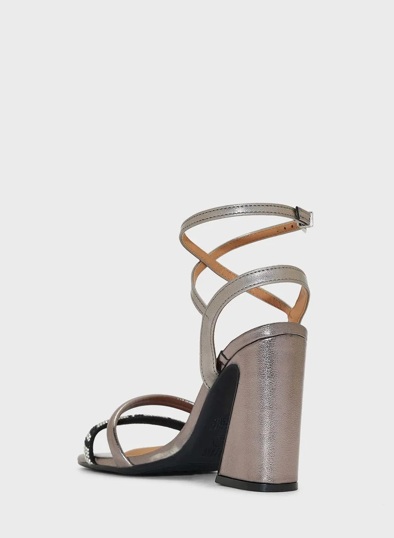 VIZZANO Block Heel Sandals for Women – Stylish Ladies Heels Sandals for Everyday Wear