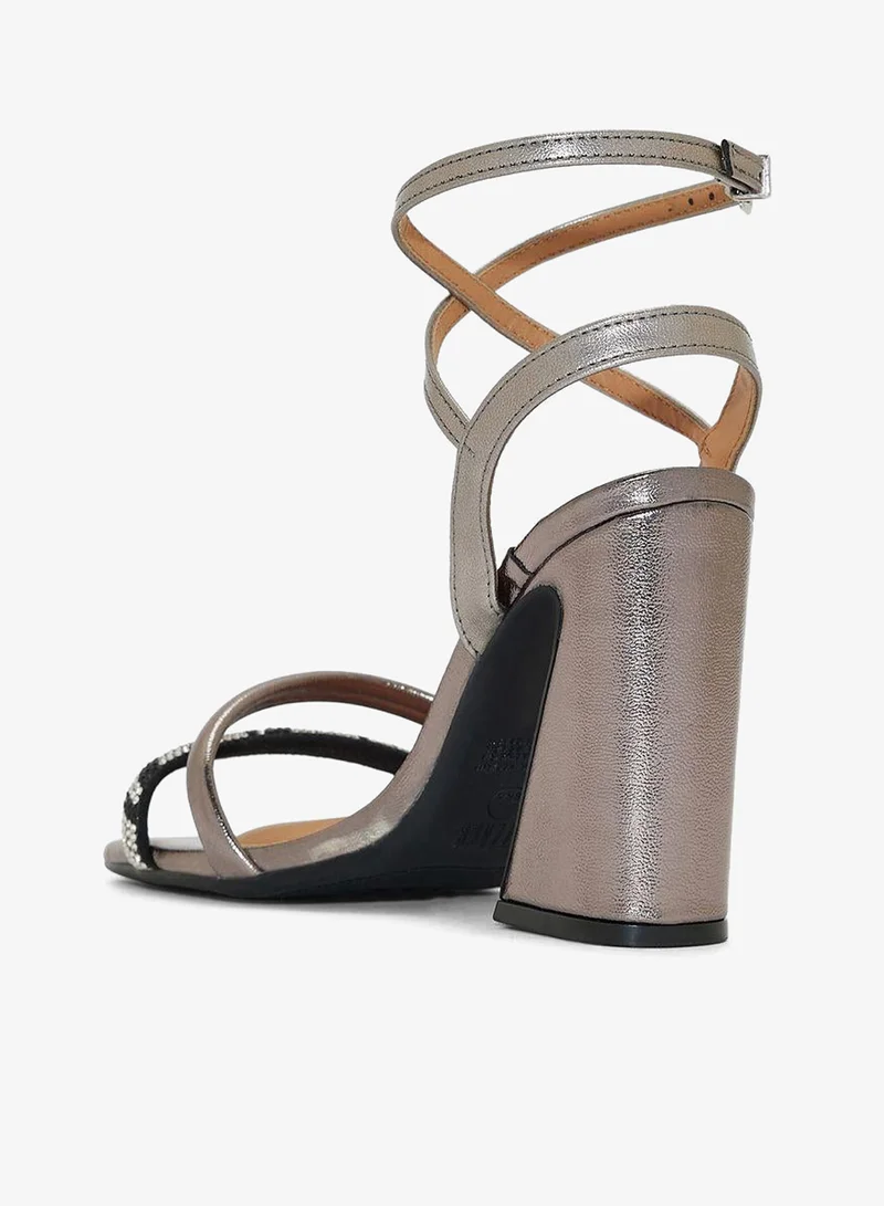 VIZZANO Block Heel Sandals for Women – Stylish Ladies Heels Sandals for Everyday Wear