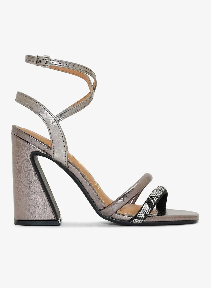 فيزانو صنادل بكعب عريض للنساء - صنادل أنيقة بكعب عالٍ للارتداء اليومي