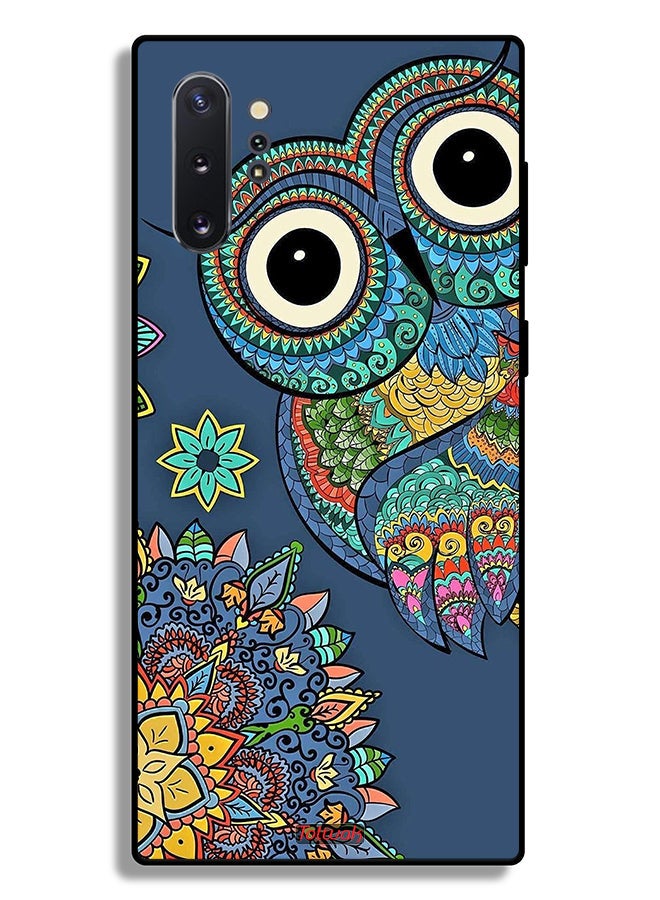 Tolwak Samsung Galaxy Note 10 Plus Protective Case Cover Floral Owl - Image 2