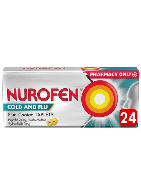 Nurofen Cold And Flu Tablets 24's