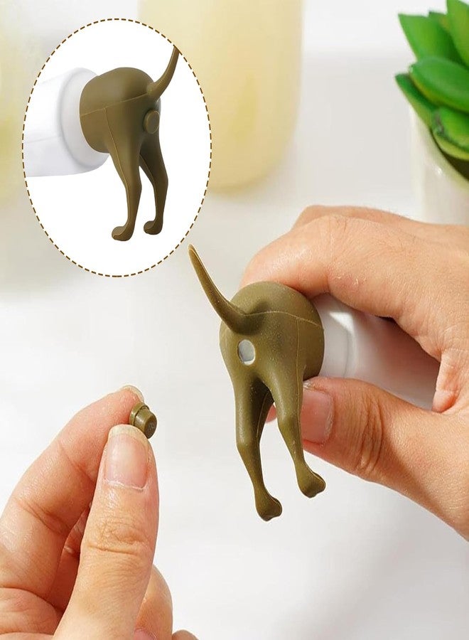 ROBOHOOK 2 Pcs Poop Toothpaste Dispenser, Hilarious Golden Retriever Puppy Poop Toothpaste Dispense, Dog Butt Toothpastes Topper,Suitable for Dog Lovers - Image 5