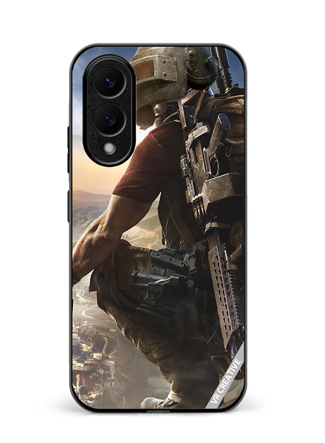 VR CREATIVE Protective Case Cover For Samsung Galaxy S25 Edge Pubg Design Multicolour