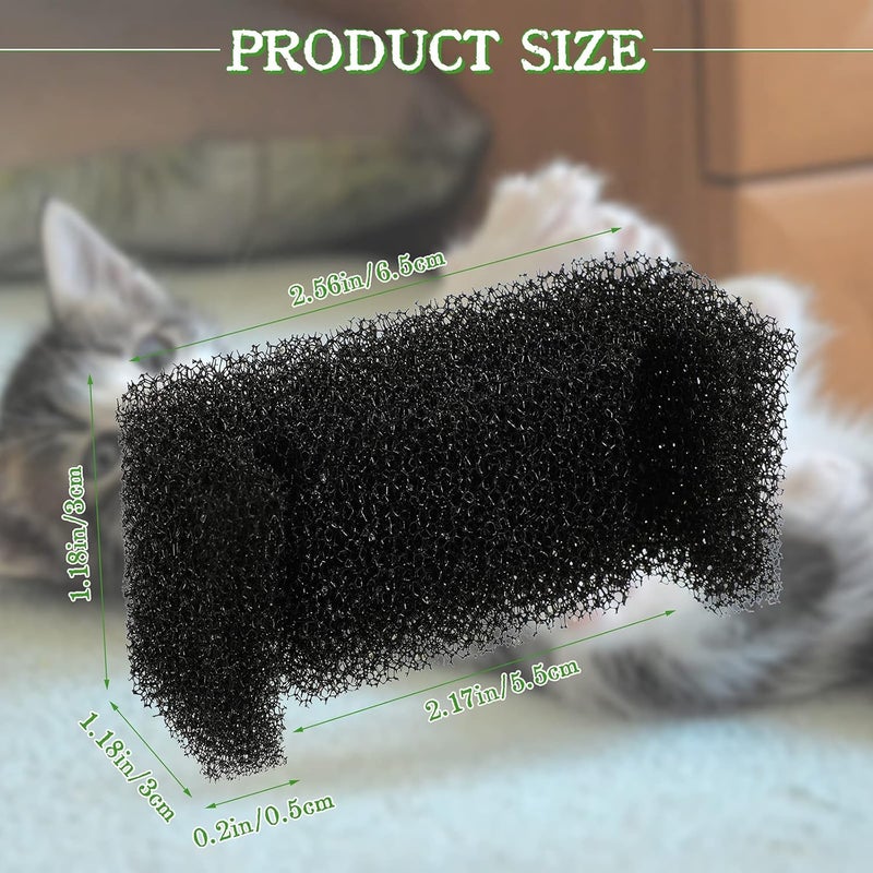 Outus 16 Pieces Sponge Filter for Cat Water Fountain Replacement Pet Fountain Foam Filter Cat Drinking Fountain Sponge Foam Filter for Pet Dog Cat Fountain - Image 4