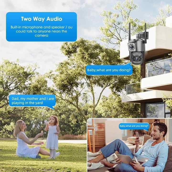 ApnaCam 4G/5G SIM 5+5MP Dual Lens/Screen Pan & Tilt Zoom CCTV Outdoor Camera, Weatherproof(IP66), 2 Way Talk, Motion Detect, Supports SD Card Up to 256 GB,(Sim Based Camera) - Image 4