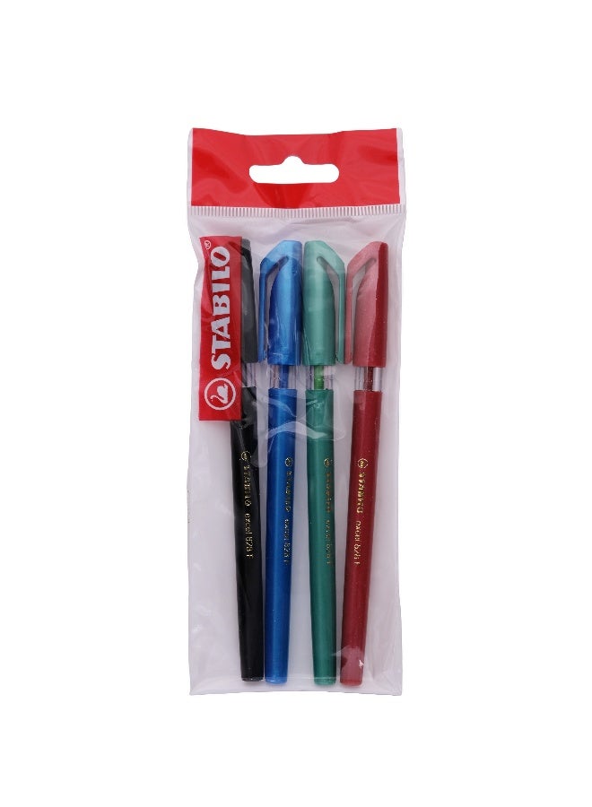 STABILO ballpoint liner 4 colored pens