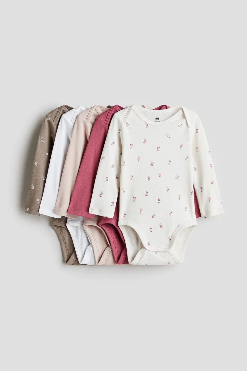 H&M 5-pack long-sleeved bodysuits