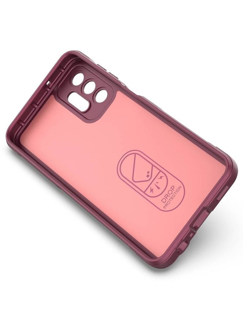 Magic Shield Tpu Silicone Shockproof Phone Case For Samsung Galaxy A23 Wine Red