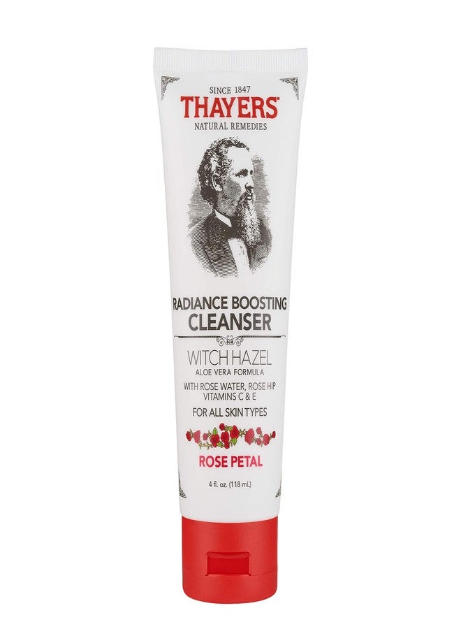 THAYERS Rose Petal Radiance Boosting Cleanser with Vitamin C and Vitamin E, 4 Ounces - Image 1