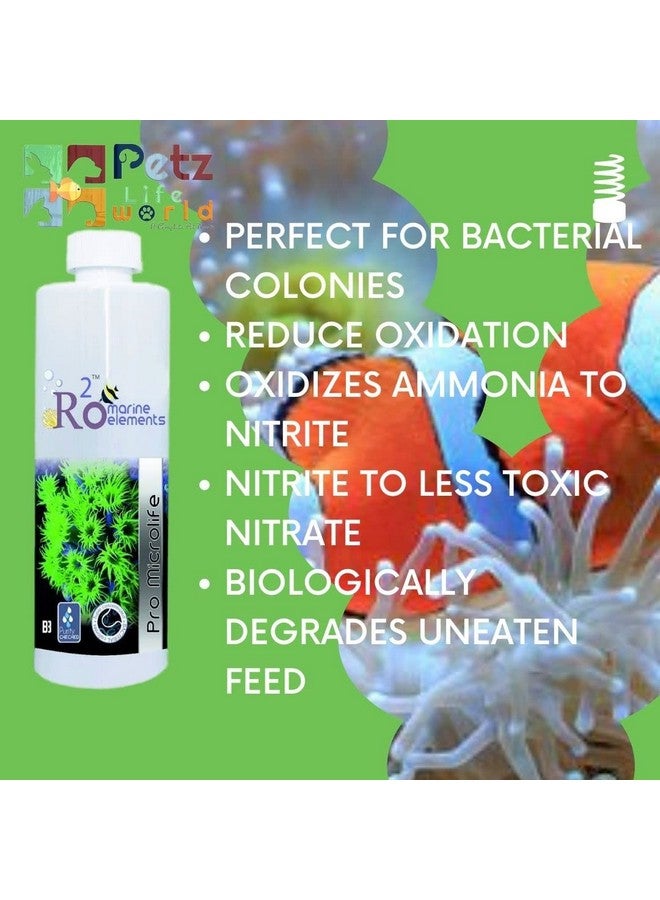 Aquatic Remedies R2O Pro MicroLife 500 ML | Beneficial Bacteria for Marine Salt Water Aquarium