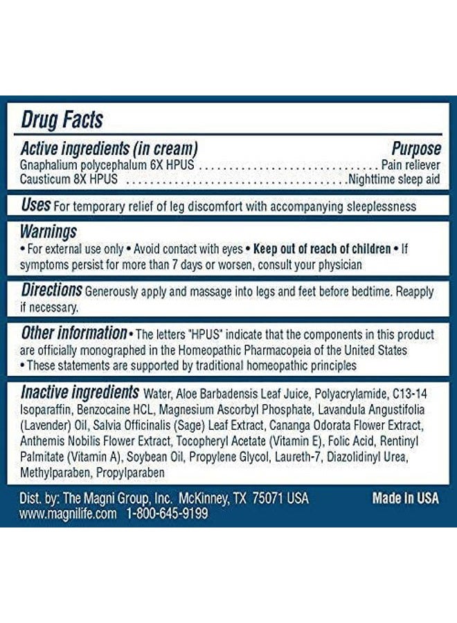 Magnilife Relaxing Leg Cream, Deep Penetrating Topical for Pain and Restless Leg Syndrome Relief, Naturally Soothe Cramping, Discomfort, and Tossing with Lavender and Magnesium - 2 Packs of 4oz - Image 5