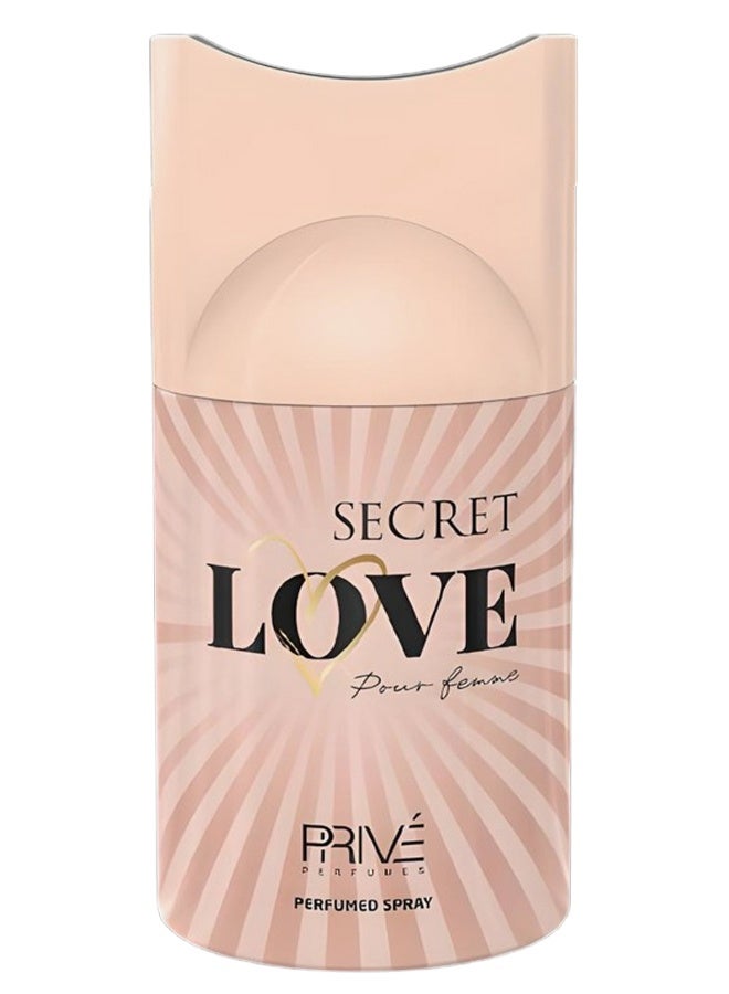 PRIVE 8 Pieces Secret Love Perfumed Spray For Women 250ml - Image 2