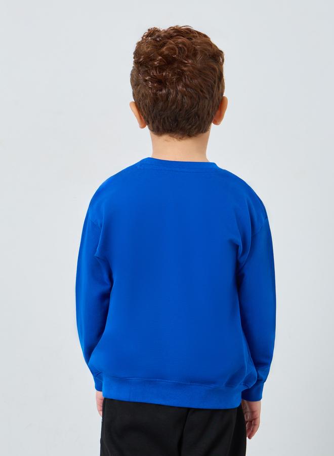Styli Boys Blue Tiger Graphic Sweatshirt - Image 5