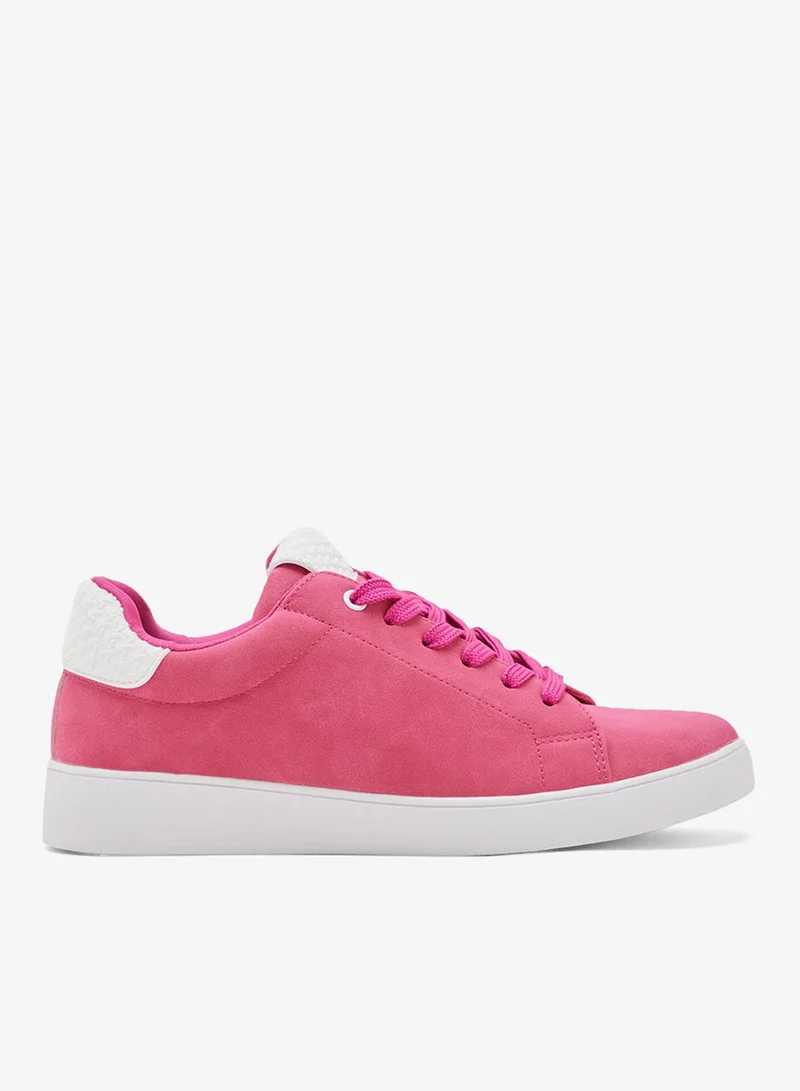 Ginger Faux Suede Stripe Detail Sneakers