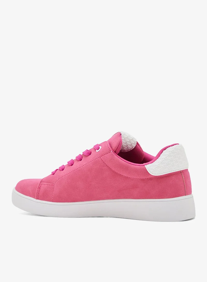 Ginger Faux Suede Stripe Detail Sneakers