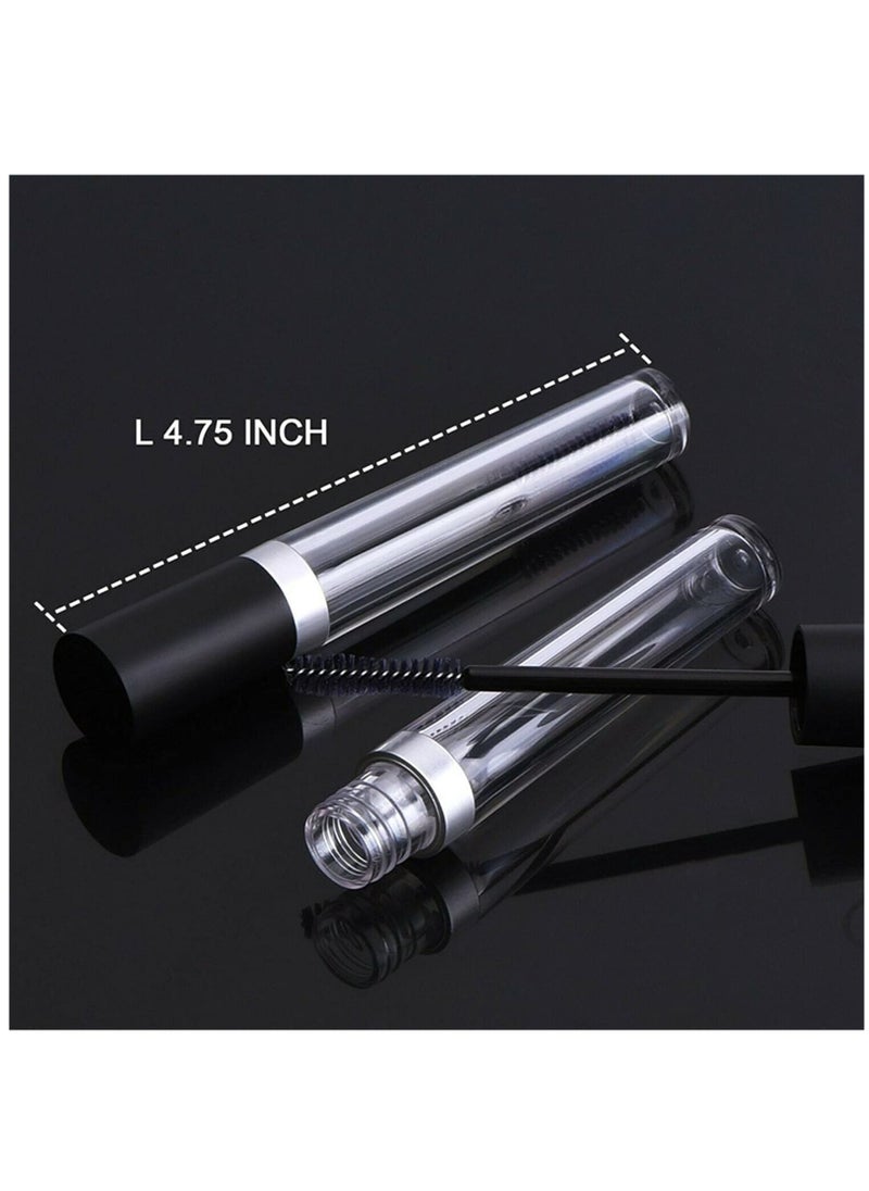 SYOSI - 7ml and 8ml Empty Mascara Tube Bottle Eyeliner Wand, with Eyelash Wand & Rubber Inserts & Funnels Set for Castor Oil/Eyelash Growth Oil, DIY Mascara Eyelash Cream Container with Cap(4 Packs) - Image 1