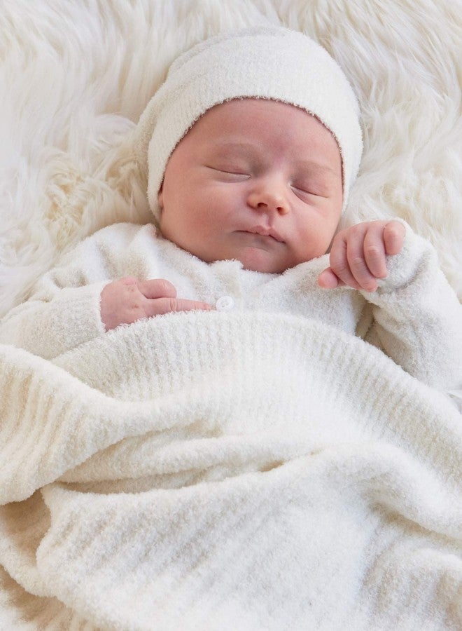 Barefoot dreams قبعة بيبي باري فوت دريمز كوزي شيك لايت (XS (0-6 أشهر)، لؤلؤي) - Image 5