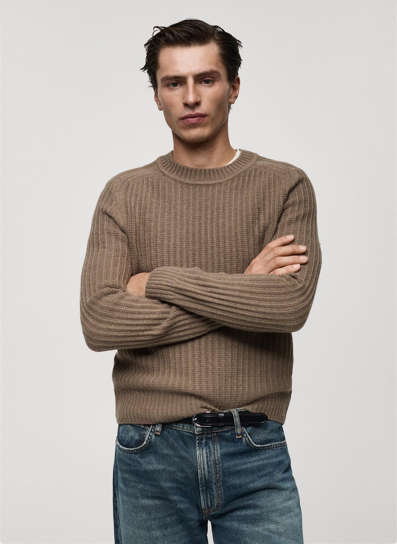 Mango Man - Crew Neck Pullover Sweater - Image 1