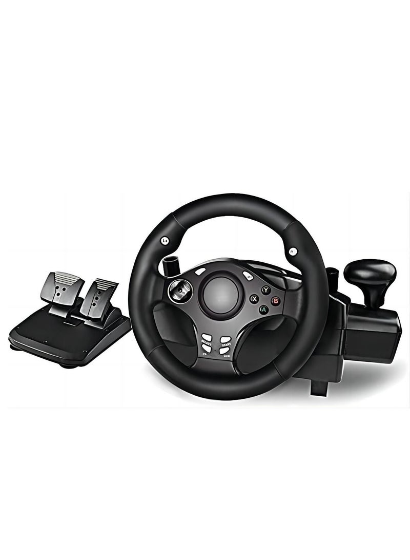 Gaming Steering Wheel Racing Wheel With Pedals And Shifter 270 Degree Driving Force Racing Wheel PC Steering Wheel For PS4 PC PS3 Xbox Series XS Nintendo Switch Xbox One Android  - Image 1