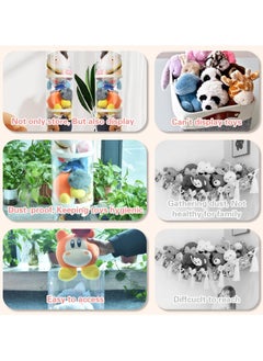 XiuWoo Toys Organizer 3-Tier Clear Stackable Separable Animal Storage Tube, Transparent Doll Organizer, Toy Display Bucket, Stuff Plushie Toys Tube, Plush Doll Storage, Toy Storage Rack, Home storage rack, Dispaly Rack  - Image 4