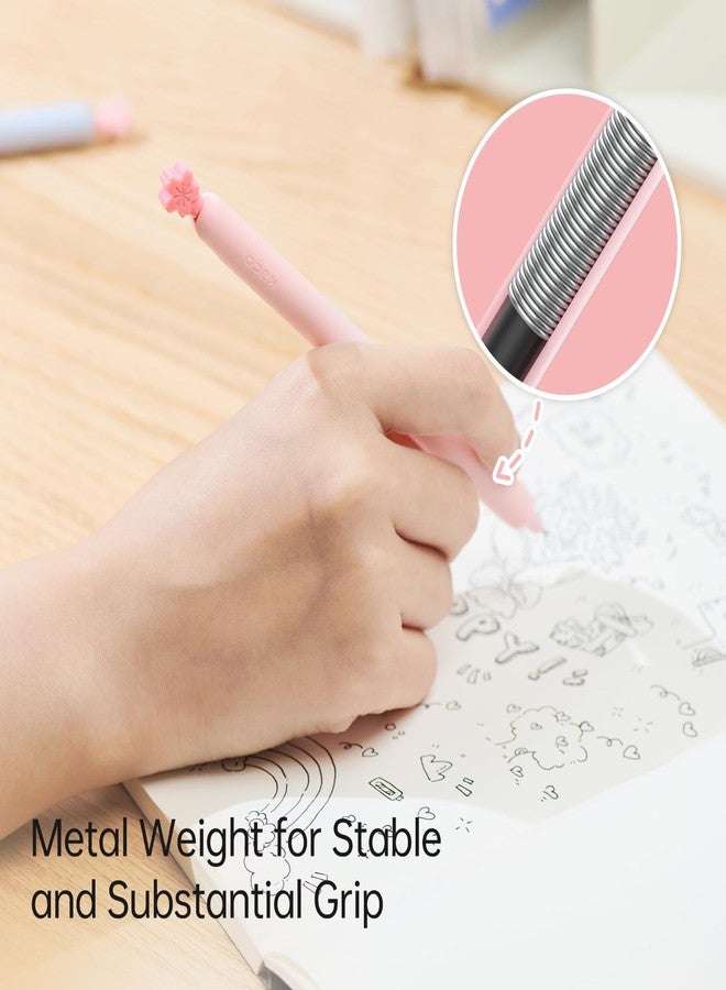 Kaco POPUP Gel Ink Pens 2 Pieces Sakura Series Black Ink Pens 0.5mm Fine Point - Image 4