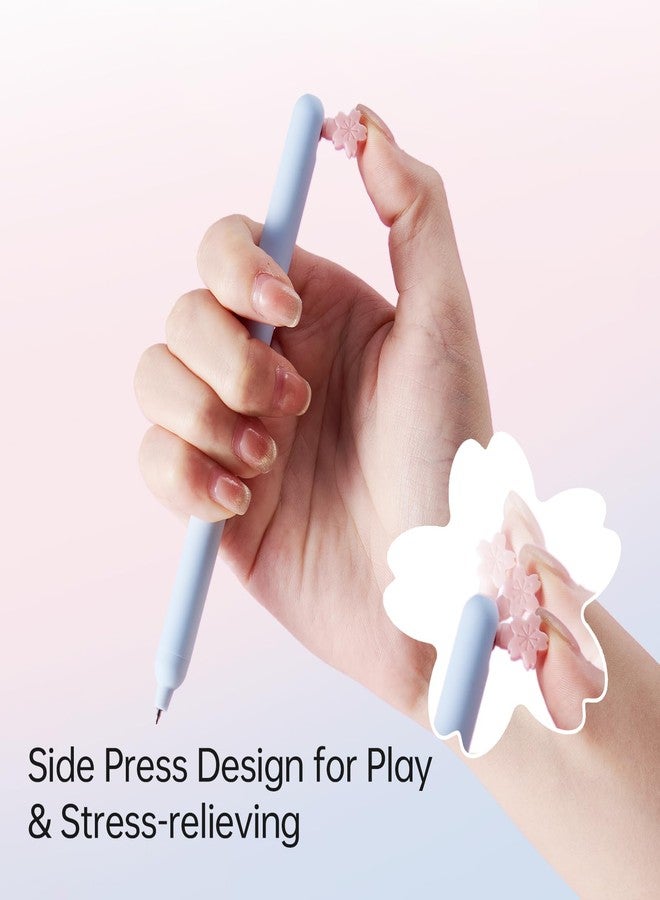 Kaco POPUP Gel Ink Pens 2 Pieces Sakura Series Black Ink Pens 0.5mm Fine Point - Image 3