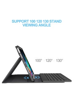 Generic حافظة Galaxy Tab S6 Lite 10.4 مع لوحة مفاتيح - لوحة مفاتيح لاسلكية قابلة للفصل - غطاء حامل رفيع ممتاز لهاتف Samsung Galaxy Tab S6 Lite 10.4 بوصة SM-P610 SM-P615 2020،  - Image 3