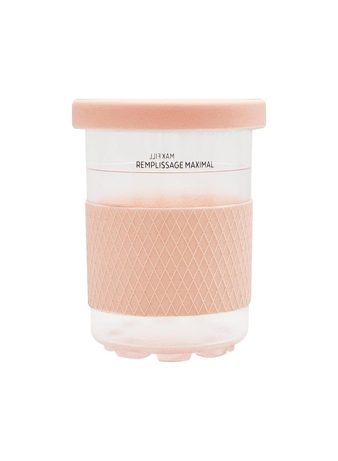 جويستار عبوات آيس كريم جويستار، متوافقة مع أكواب وأغطية نينجا كريمي - عبوة من 4 قطع مع غلاف سيليكون، أكواب سعة 16 أونصة، سلسلة NC301 NC300 NC299AMZ لصنع الآيس كريم، أغطية ملونة (أصفر/أزرق/أخضر/وردي) - Image 3