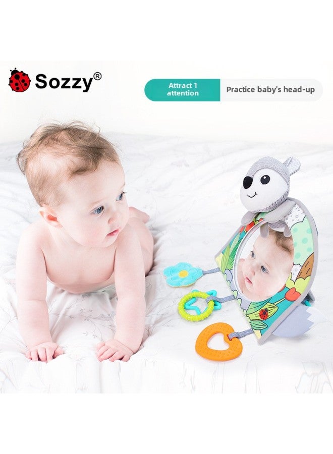 Sozzy Baby Gift Comfort Car Rear View Mirror Newborn Haha Mirror Hanging Baby Car Hanging Toy-Color:Safety Seat Car Mirror-Caterpillar - Image 3