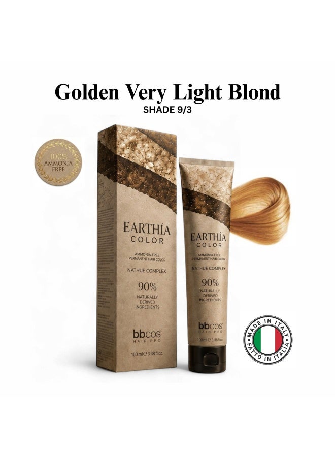 bbcos Earthia Hair Color 100ml 9.3 - Image 1