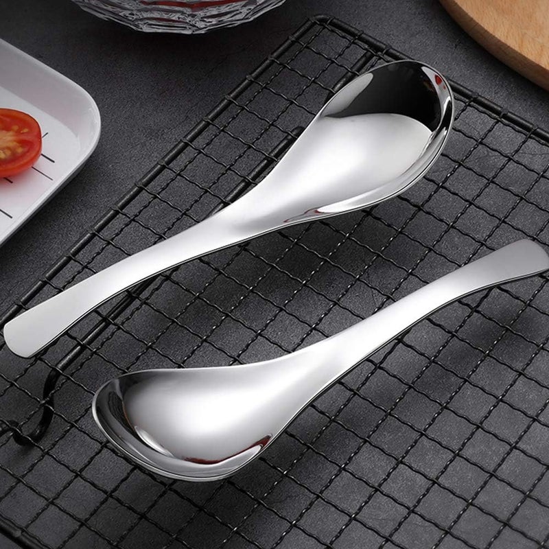 ERCRYSTO Stainless Steel Soup and Coffee Spoons, Light Weight and Small Size - Perfect for Toddlers and Children (2PCS) - Image 4