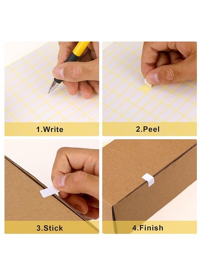 Labels Stickers, 3360 PCS Matte White Sticky Labels Stickers, Blank Labels, Can Labels Stickers for Writing, Small Sticky Labels, Label Stickers for Jar Box Folder Envelope School Office Kitchen, 20 X 10 mm - Image 3