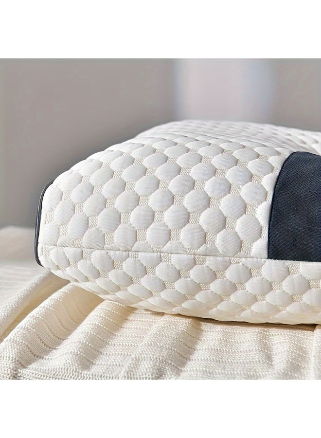 DINGKA Ergonomic Pillow,Neck Pillow Cervical Pillow for Neck Strain Relief, Neck Pillow for Sleeping,Cervical Contour Neck Support Pillows for Side Back Stomach Sleeper  - Image 2