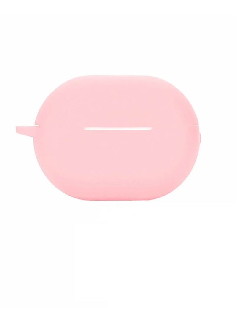 غطاء حماية من السيليكون ELMO3EZZ لهاتف Huawei FreeBuds 4، حافظة شحن، حقيبة حمل واقية للسفر، مناسب لسماعات الأذن اللاسلكية Huawei FreeBuds 4 2021 (وردي)