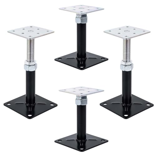 YXGJDP 4-Pack Floor Jacks,Floor Straightener,Adjust Supports,Lift Supports,Level Supports,Adjustable House Jack for The Floor,Post 5" to 8" - Image 5