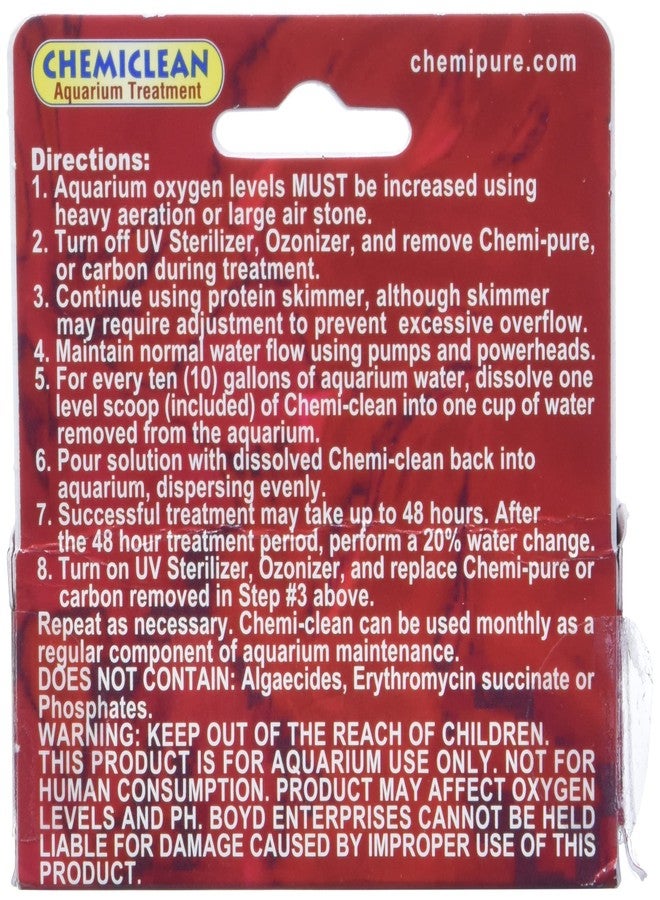 Boyd Enterprises Boyd Chemi-Clean 6g Treats up to 900 Gallons - Effective Chemiclean Cyanobacteria for Marine & Freshwater Aquariums, Safe for Fish, Corals & Invertebrates - Image 3
