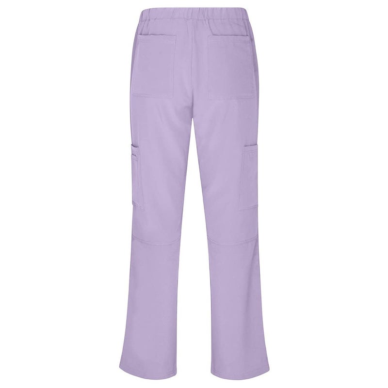 Natural Uniforms Women's Cool Stretch V-Neck Top and Cargo Pant Set (Lavender, Large) - Image 5