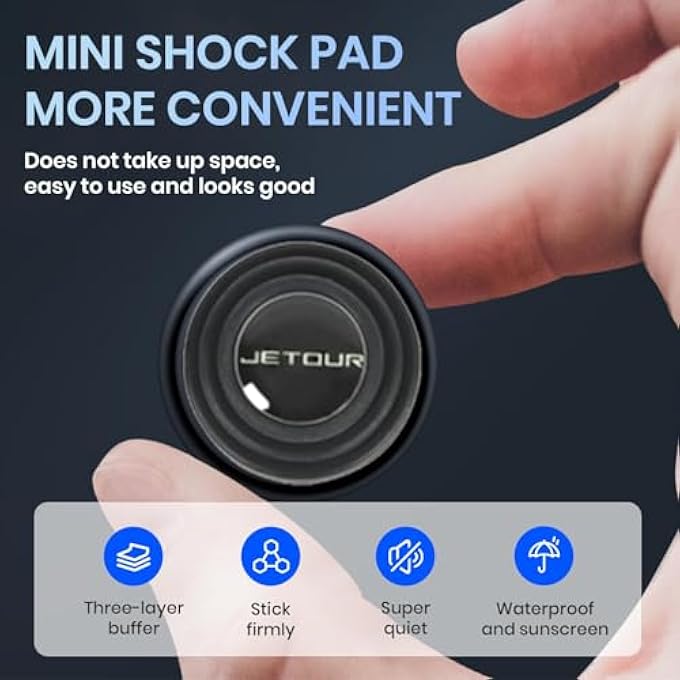 JETOUR Universal Car Door Bumper Protector Pads For Jetour T2 Traveler 20232025  12 Pcs Shock Absorber Kit With Adhesive For Sealing  Soundproofing - Image 3