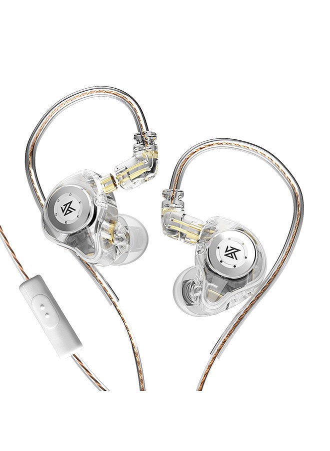 KZ EDX Pro in-Ear Stage Monitor Headphone Dual Magnetic Dynamic Unit Earphone Shock Bass Earbuds with 0.75mm Detachable Cable Comfortable Wired Headset (With Mic) - Image 1